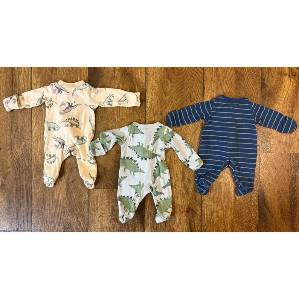 Carters Sleepers Boy Preemie Lot Baby Rompers Outfits Clothes Bundle Zippered